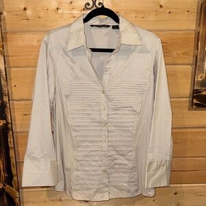 Zac & Rachel Tan Button Down Shirt with Tailored Fit EUC XL